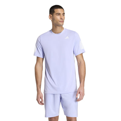 Adidas Club 3 Stripes Tee (M) (Violet Tone) Adidas