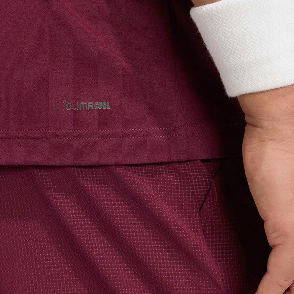 Adidas Heritage Tennis Graphic Tee (M) (Maroon)