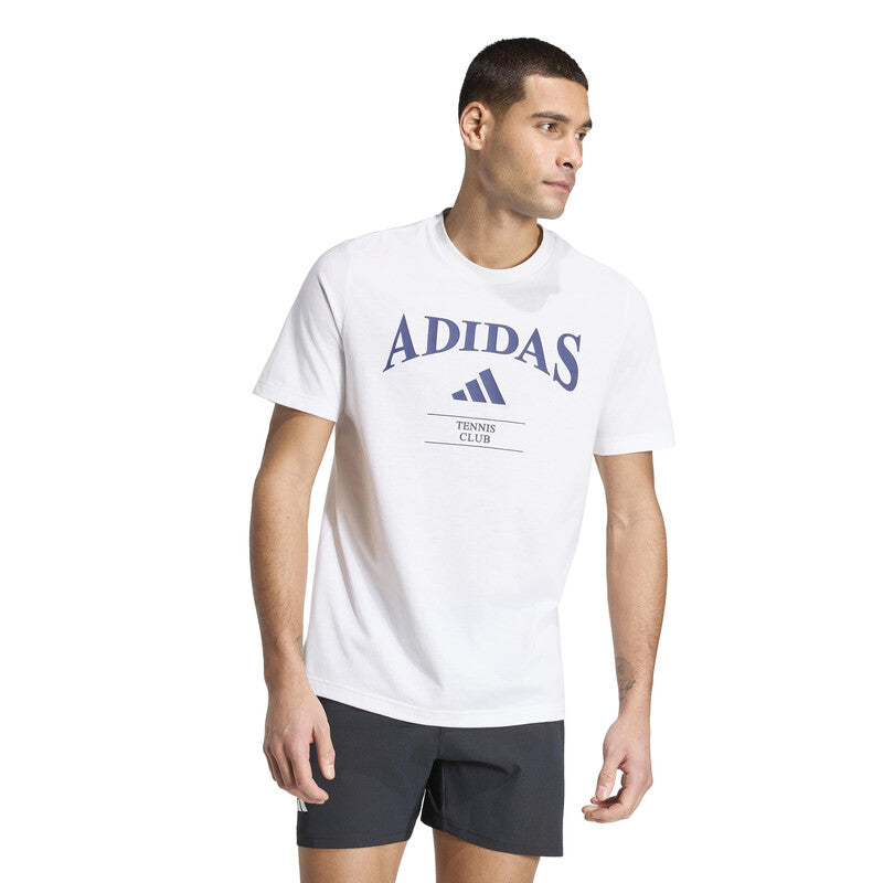 Adidas Heritage Tennis Graphic Tee (M) (Maroon) Adidas