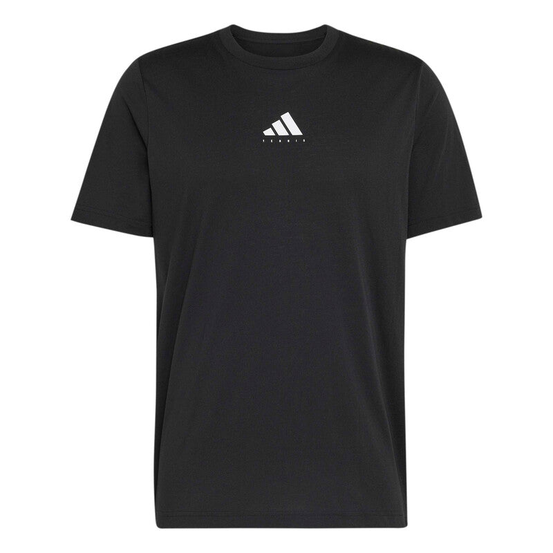 Adidas Tennis Category Graphic Tee (M) (Black)