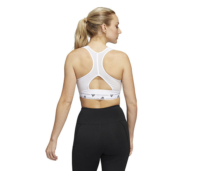 Adidas Powerreact Medium Support Bra (W) (White)
