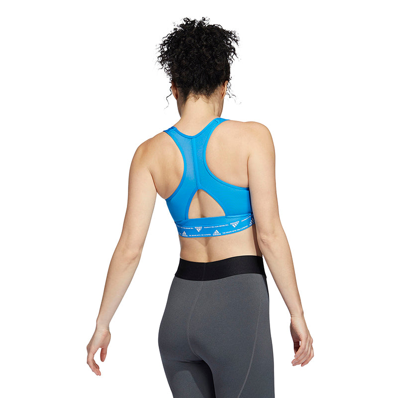 Adidas Powerreact Medium Support Bra (W) (Blue)