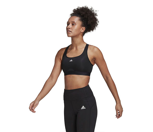Adidas Powerreact Medium Support Bra (W) (Black)