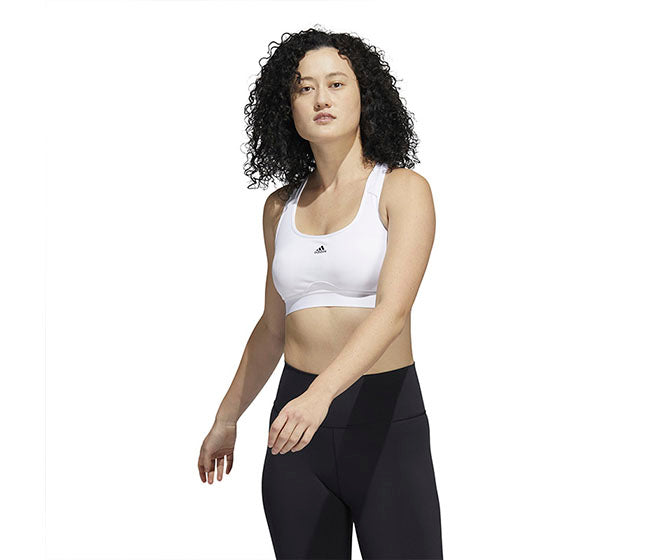 Adidas Powerreact Medium Support Bra (W) (White)