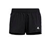 Adidas Pacer 3 Stripe Woven Short (W) (Black)