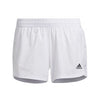 Adidas Pacer 3 Stripe Woven Short (W) (White)