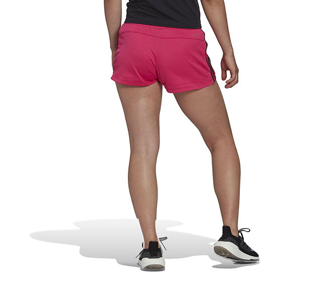 Adidas Pacer 3 Stripe Knit Short (W) (Magenta)