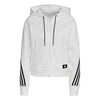Adidas Future Icons 3 Stripes Full Zip Hoodie (W) (White)
