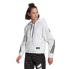 Adidas Future Icons 3 Stripes Full Zip Hoodie (W) (White)