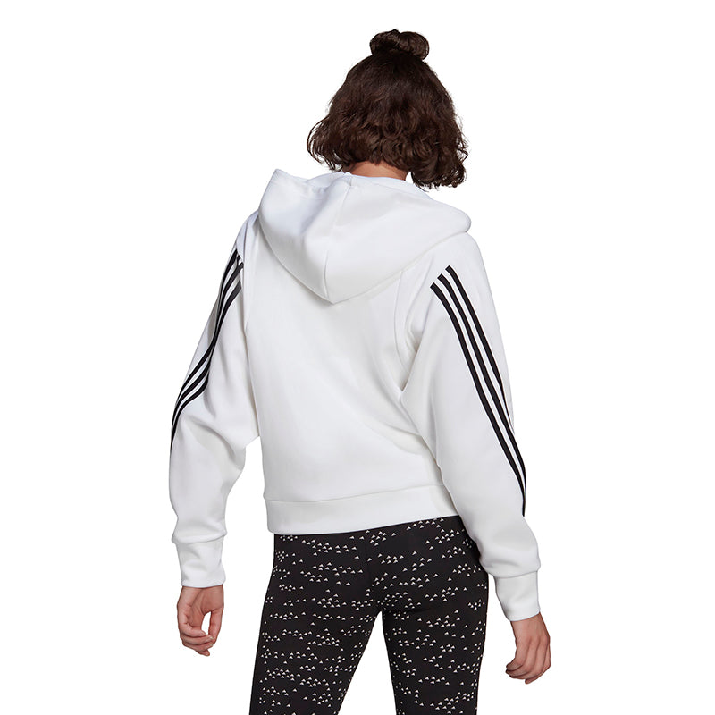 Adidas Future Icons 3 Stripes Full Zip Hoodie (W) (White)