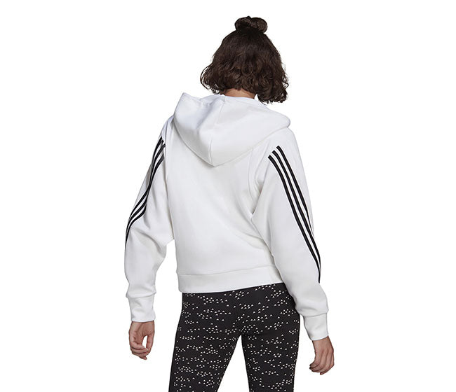 Adidas Future Icons 3 Stripes Full Zip Hoodie (W) (White)