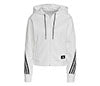 Adidas Future Icons 3 Stripes Full Zip Hoodie (W) (White)