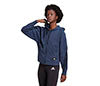 Adidas Future Icons 3 Stripes Full Zip Hoodie (W) (Navy)
