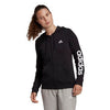 Adidas Essentials Full Zip Hoodie (W) (Black)