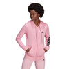 Adidas Essentials Full Zip Hoodie (W) (Light Pink)
