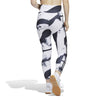 Adidas Print 3 Stripes 7/8 Tight (W) (White/Black)