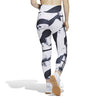 Adidas Print 3 Stripes 7/8 Tight (W) (White/Black)