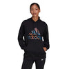 Adidas Tiger Print Hoodie (W) (Black)