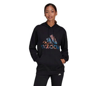 Adidas Tiger Print Hoodie (W) (Black)