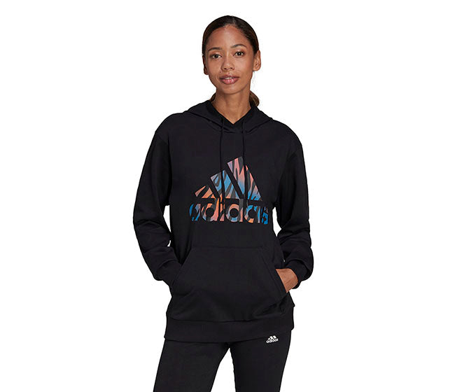 Adidas Tiger Print Hoodie (W) (Black)