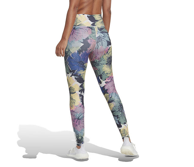 Adidas Train Essentials Printed Tight (W) (Grey/Pink)