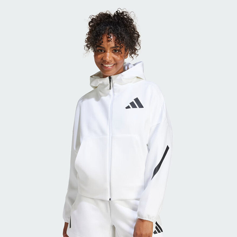 Adidas Z.N.E. Full-Zip Hoodie (W) (White)