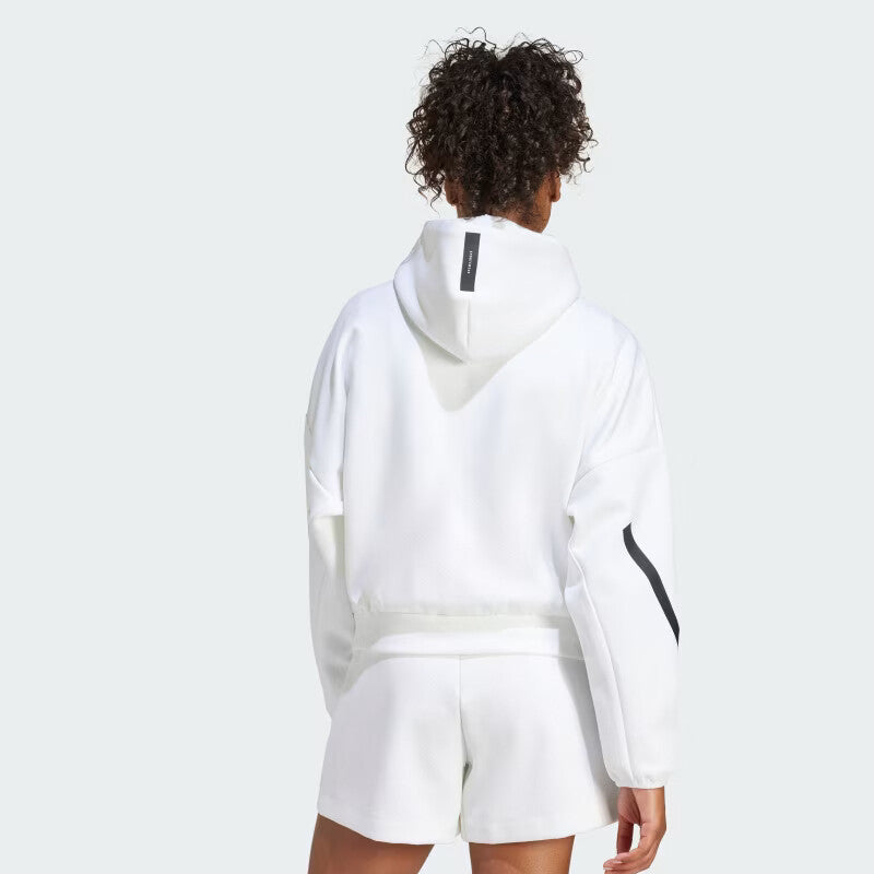 Adidas Z.N.E. Full-Zip Hoodie (W) (White)