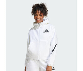 Adidas Z.N.E. Full-Zip Hoodie (W) (White)
