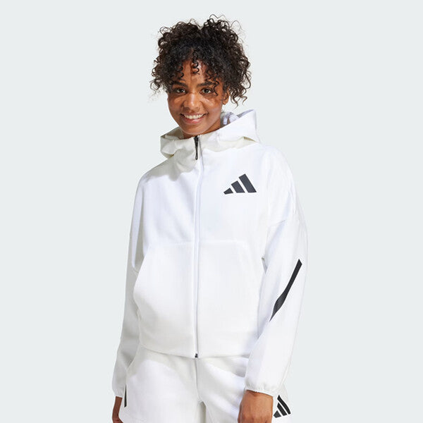 Adidas Z.N.E. Full-Zip Hoodie (W) (White)