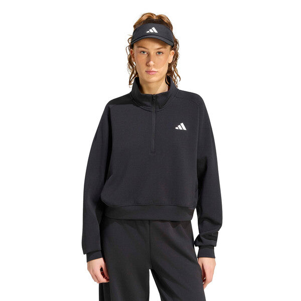Adidas Tennis Half-Zip Cover Up (W) (Black)