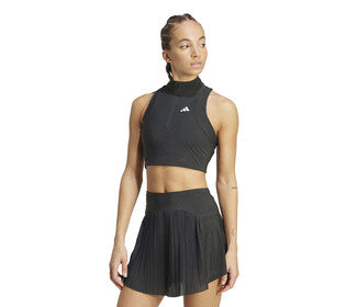 Adidas Crop Tank Pro French Open (W) (Black)