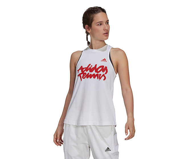 Adidas Wimbledon Tennis Tank (W) (White)
