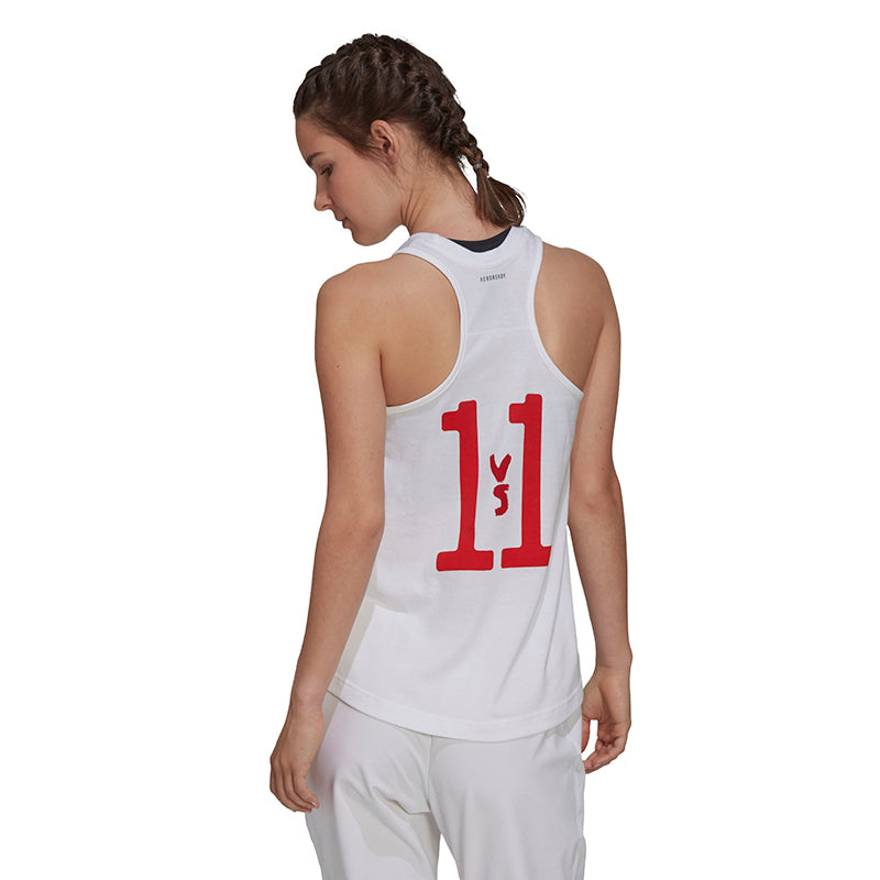 Adidas Wimbledon Tennis Tank (W) (White)