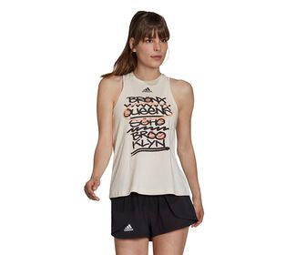 Adidas Nyc Tennis Tank (W) (Cream)