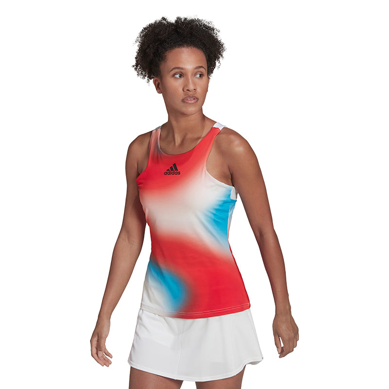 Adidas Melbourne Y-Tank (W) (White/Red)