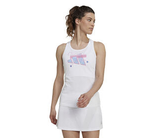Adidas Category Graphic Tank (W) (White)