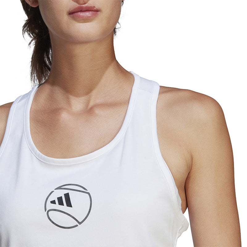 Adidas Category Graphic Tank (W) (White)