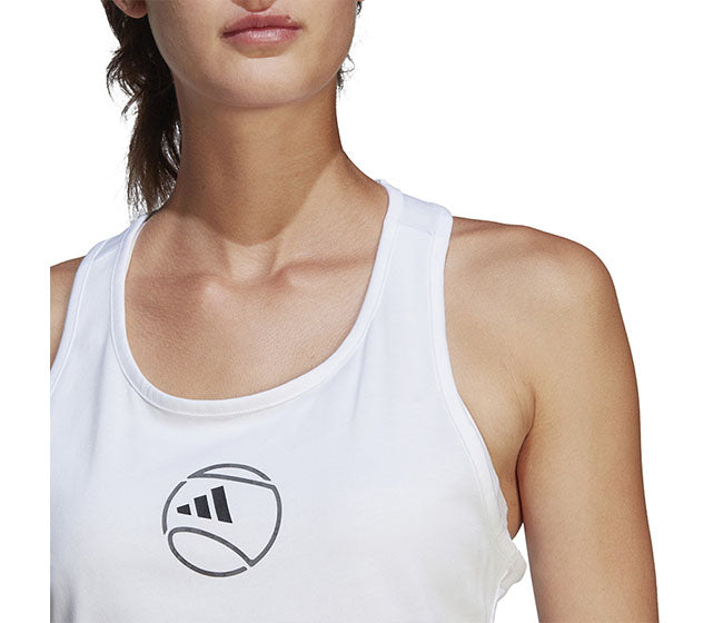 Adidas Category Graphic Tank (W) (White)