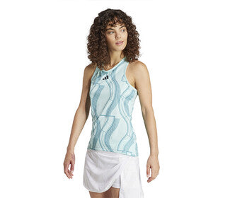 Adidas Club Graphic Tank (W) (Aqua)