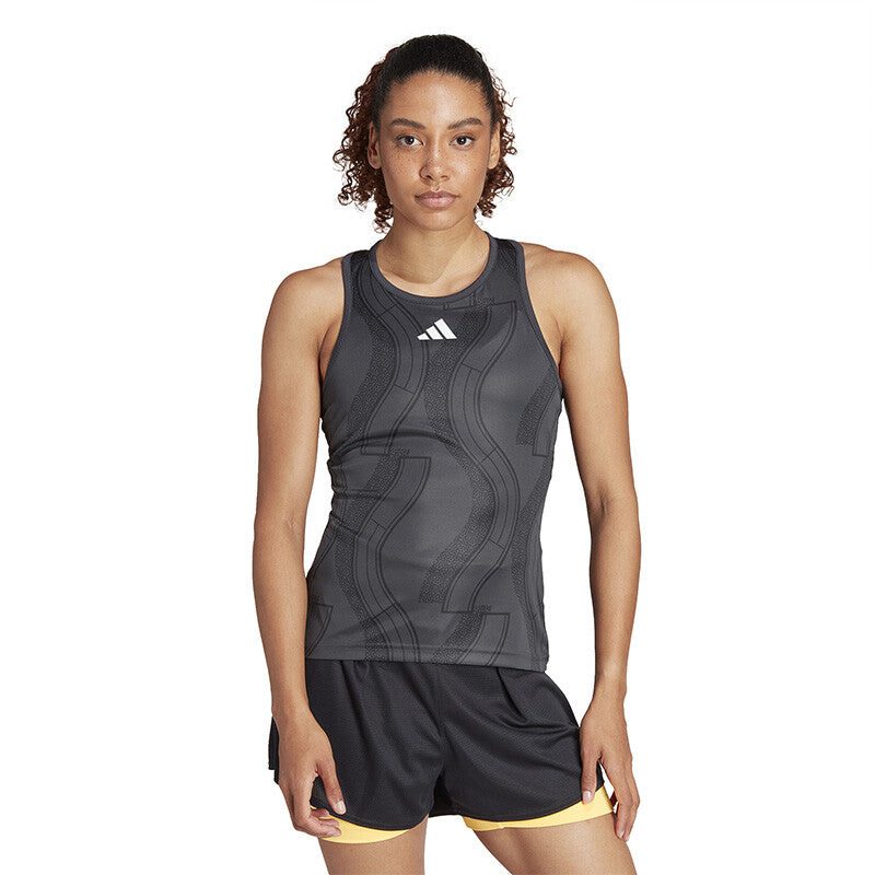 Adidas Club Graphic Tank (W) (Carbon/Black)