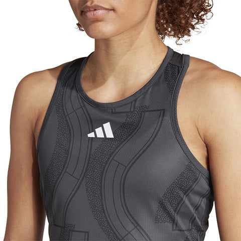 Adidas Club Graphic Tank (W) (Carbon/Black)