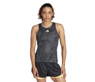 Adidas Club Graphic Tank (W) (Carbon/Black)