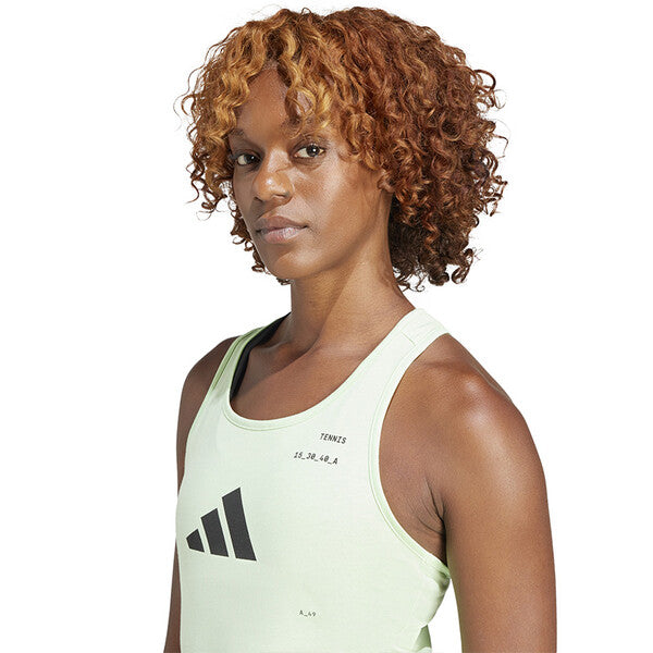 Adidas Tennis Category Graphic Tank (W) (Green Spark)