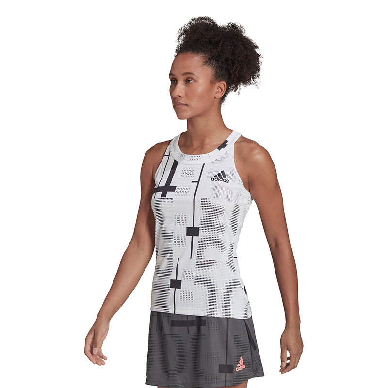 Adidas Club Graphic Tank (W) (White)