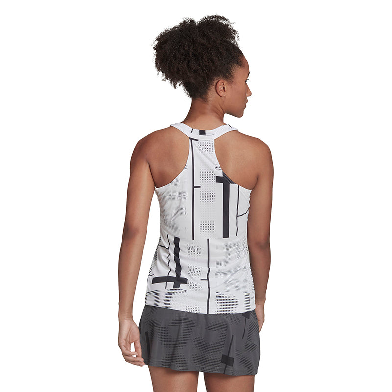 Adidas Club Graphic Tank (W) (White)