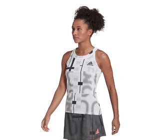 Adidas Club Graphic Tank (W) (White)