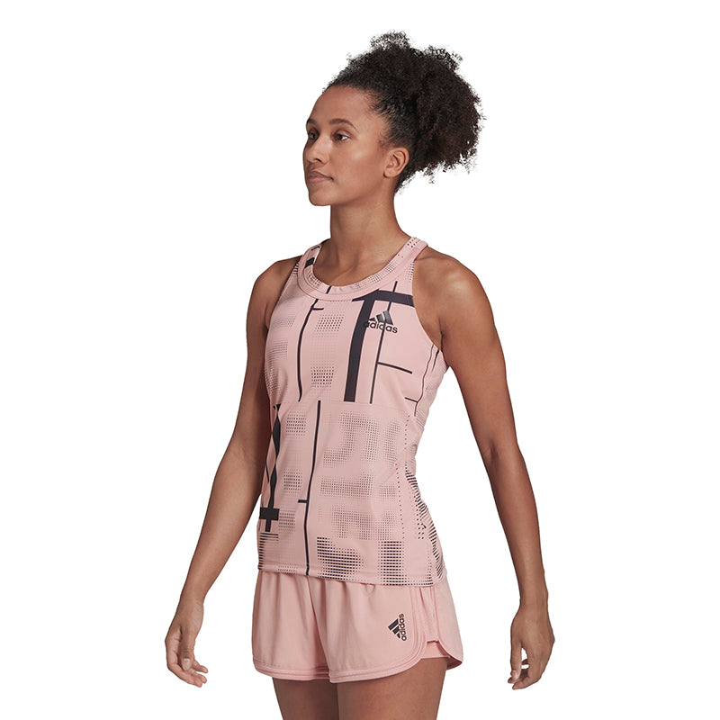 Adidas Club Graphic Tank (W) (Pink Mauve)