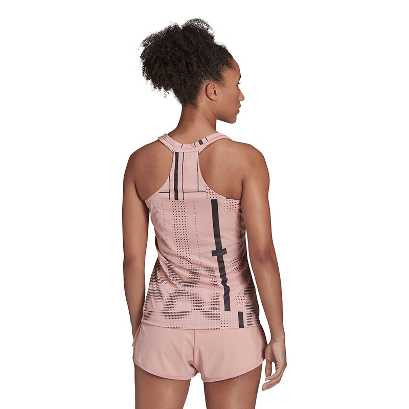 Adidas Club Graphic Tank (W) (Pink Mauve)