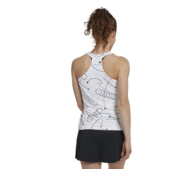 Adidas Club Graphic Tank (W) (White)