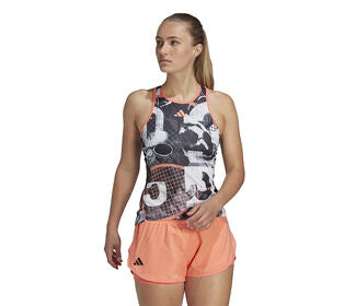 Adidas Club Graphic Tank (W) (White/Black)